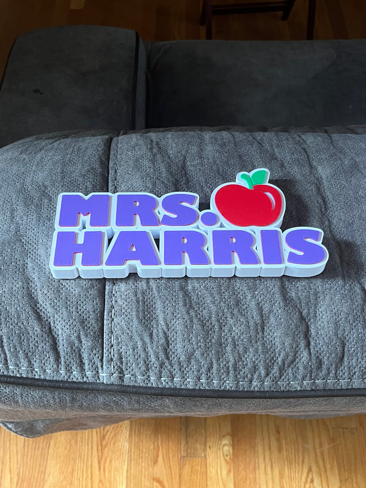 Personalized 3D Printed Desk Name Plate