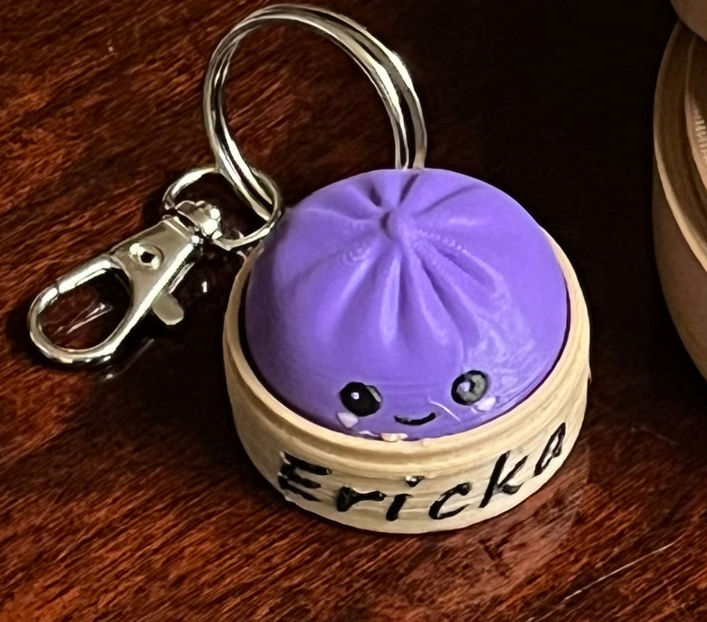 Personalized 3D Printed Dumpling Clicker (small keychain)