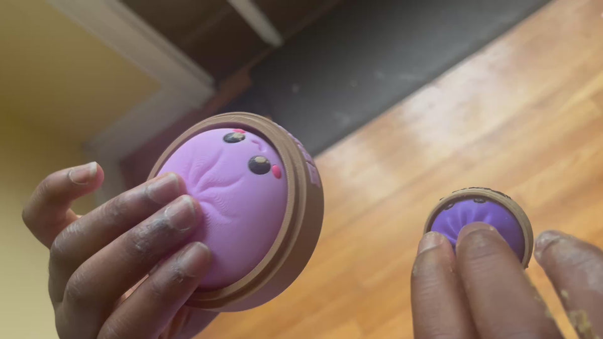 Personalized 3D Printed Dumpling Clicker (small keychain)