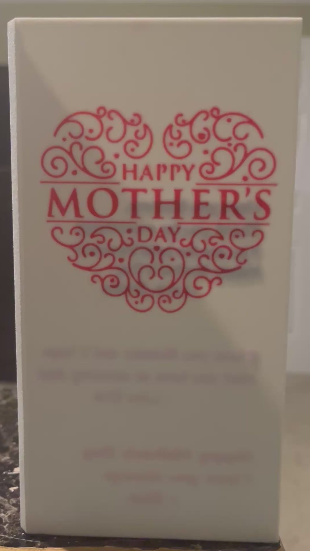 Personalized 3D Printed Greeting Card