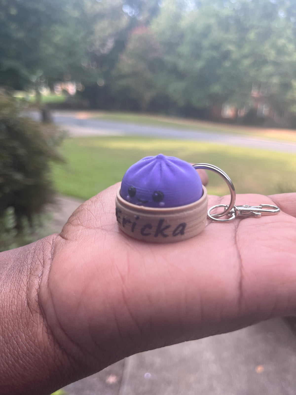 Personalized 3D Printed Dumpling Clicker (small keychain)